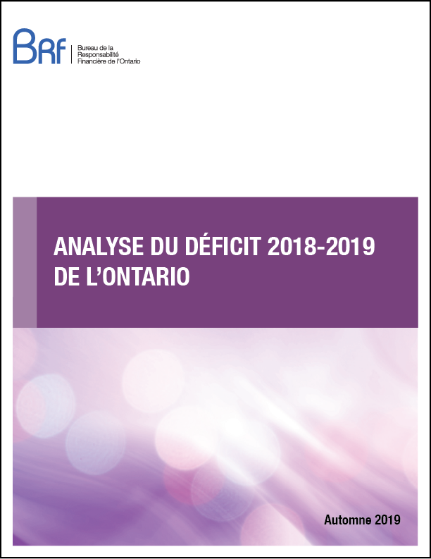 Analyse du déficit 2018-2019 de l’Ontario